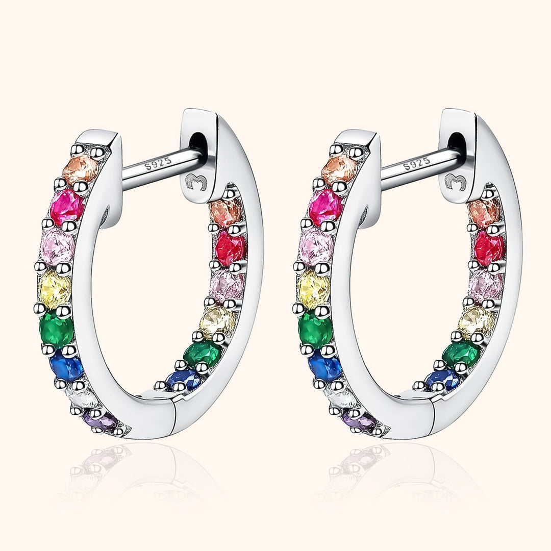 Rainbow Hoops - Sofia-Silver-State of Style