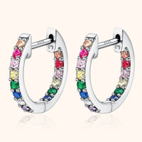 Rainbow Hoops - Sofia-Silver-State of Style