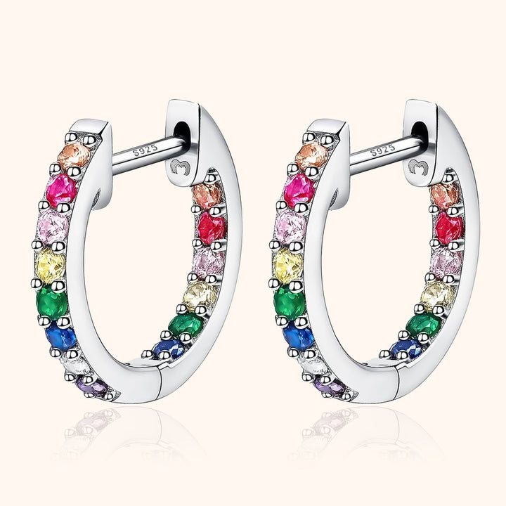Rainbow Hoops - Sofia-Silver-State of Style