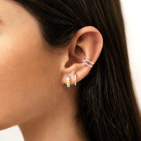 Rainbow Love Earrings - Celestina-Silver-State of Style