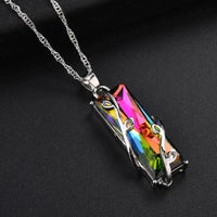 Rainbow Stone Tree of Life Pendant Necklace-State of Style