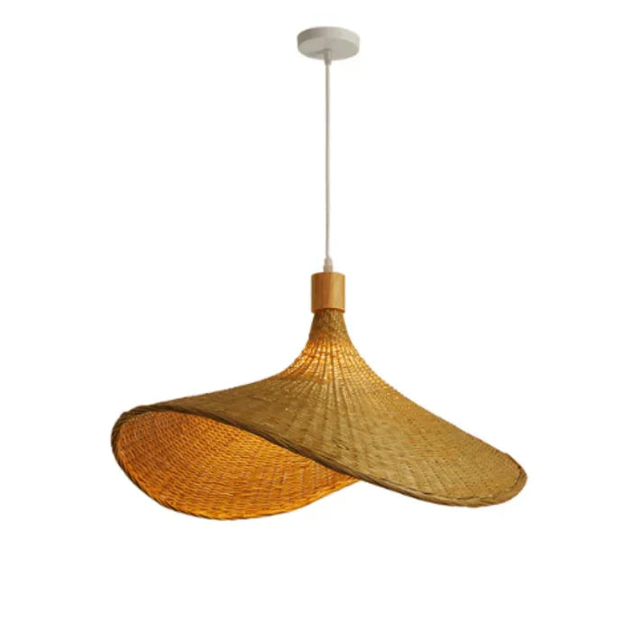 Rattan Pendant Lamp - RusticWeave-M-State of Style