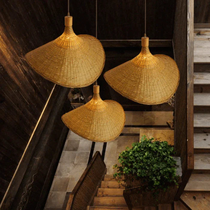 Rattan Pendant Lamp - RusticWeave-S-State of Style