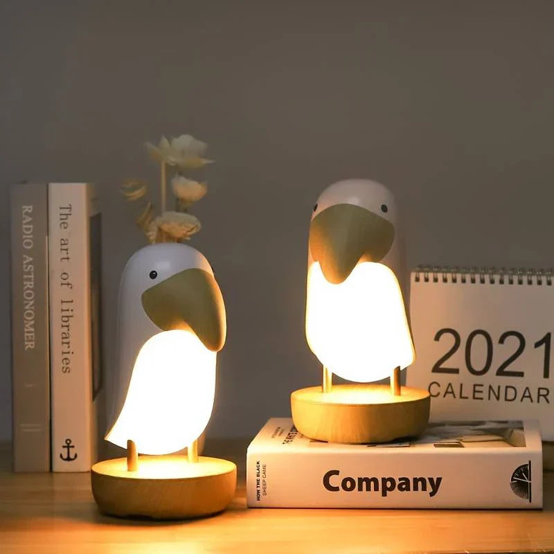 Rechargeable Bird Night Light - PeckLight-White-State of Style