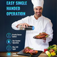 Rechargeable Electric Pepper and Salt Mill Set - GrindMaster Duo-Black-State of Style