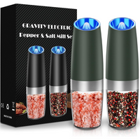 Rechargeable Electric Pepper and Salt Mill Set - GrindMaster Duo-Black-State of Style