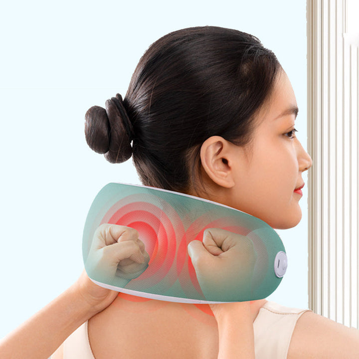 Rechargeable Heating Pad with Neck Massage – CozyTherm-Dark Blue-State of Style