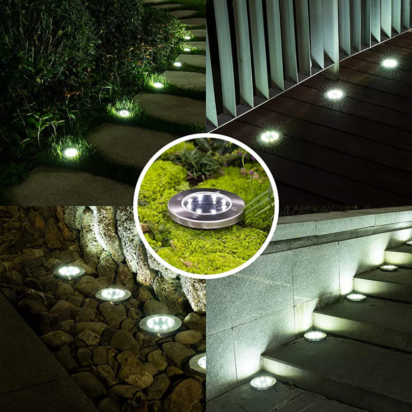 Rechargeable Solar Energy Lighting - EcoGlow-White-4 Pieces-State of Style