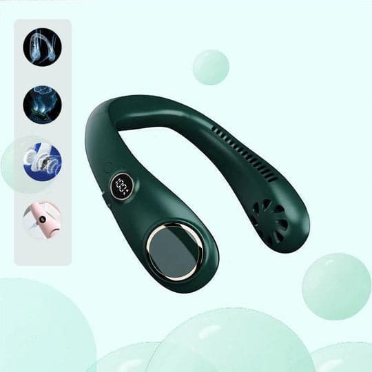 Rechargeable Zoe Neck Fan-Dark Green-2000MAH-State of Style