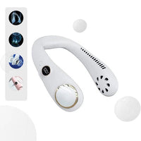 Rechargeable Zoe Neck Fan-White-2000MAH-State of Style