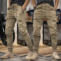Reckless Men's Cargo Trousers - Axel-Khaki-M-State of Style