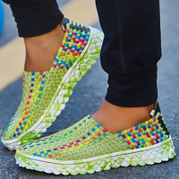 Recycled women's comfort sneakers with memory foam - Eliana-Green-3-State of Style