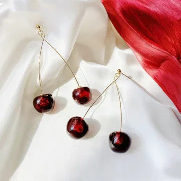 Red Cherry Earrings - Fleur-State of Style