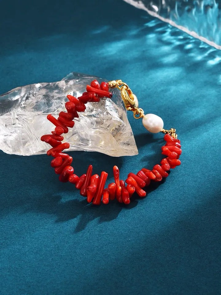 Red Coral Bracelet | Elegant and Timeless Design-State of Style