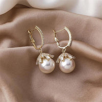 Refined Pearl Earrings – Elisette-Grey-State of Style