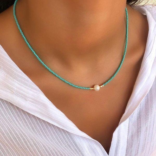 Refined Pearl Necklace (Buy 1 Get 1 Free) - Luxury Pearl-Turquoise + black (1+1 free)-State of Style