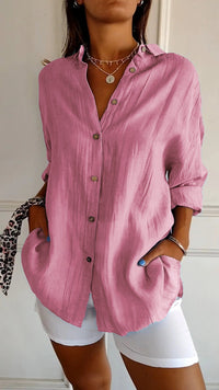Refined Women's Shirt - Elena-Pink-S-State of Style