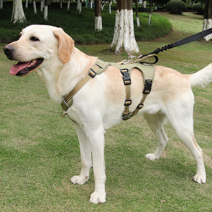 Reflective Anti-Pull Dog Harness - GripGuard-S-Khaki-State of Style
