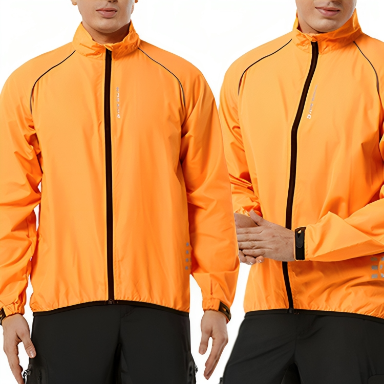 Reflective Cycling Jacket for Men - ReflectoRide-Black-M-State of Style