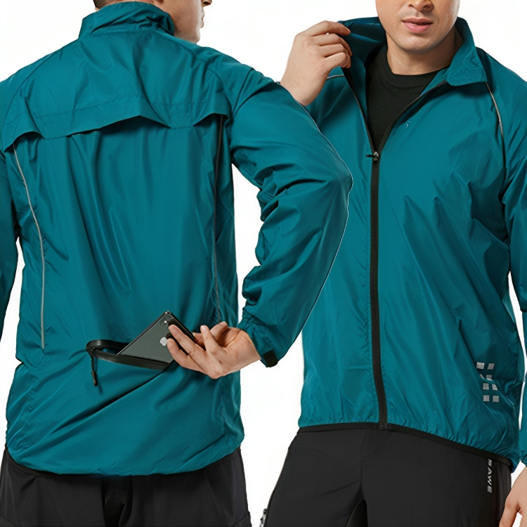 Reflective Cycling Jacket for Men - ReflectoRide-Black-M-State of Style