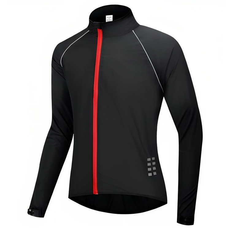 Reflective Cycling Jacket for Men - ReflectoRide-Black-M-State of Style