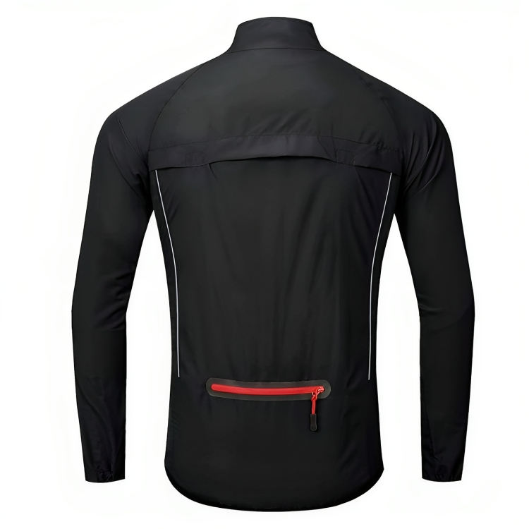 Reflective Cycling Jacket for Men - ReflectoRide-Black-M-State of Style