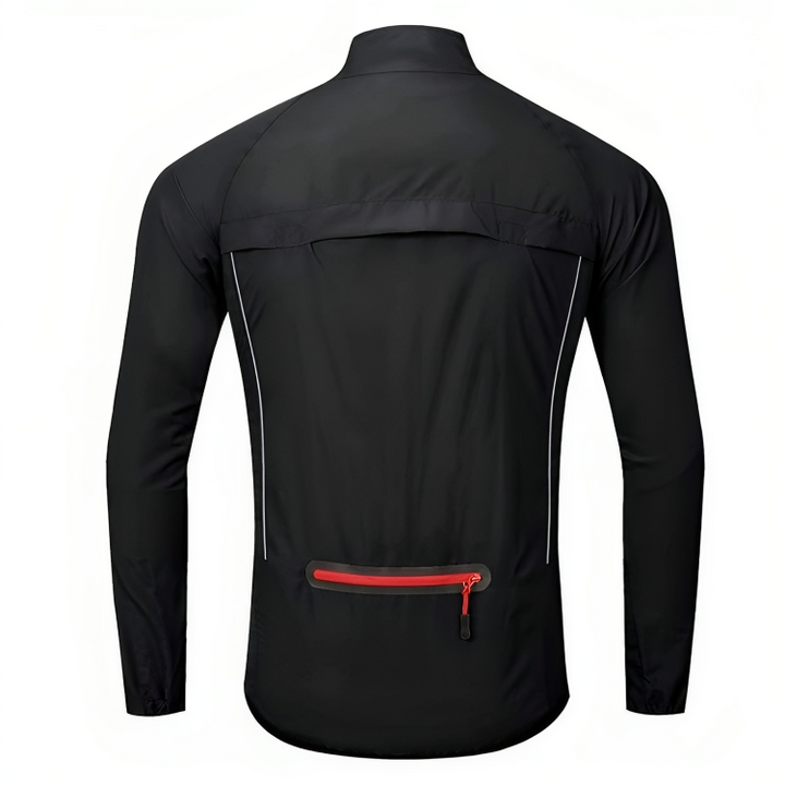 Reflective Cycling Jacket for Men - ReflectoRide-Black-M-State of Style