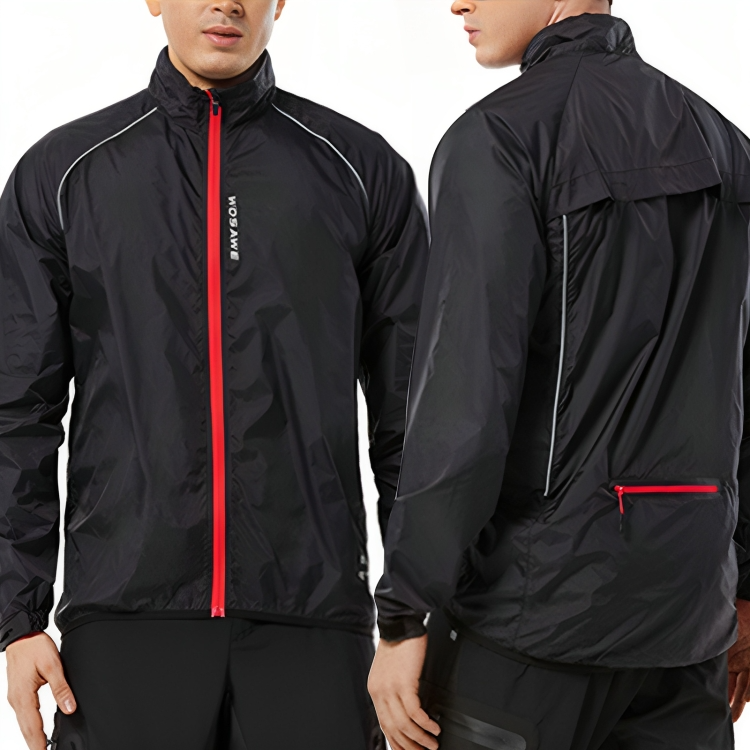 Reflective Cycling Jacket for Men - ReflectoRide-Black-M-State of Style