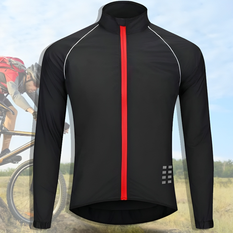 Reflective Cycling Jacket for Men - ReflectoRide-Black-M-State of Style