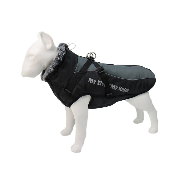 Reflective Dog Jacket with Harness - GlowPaw™-Grey-S-State of Style