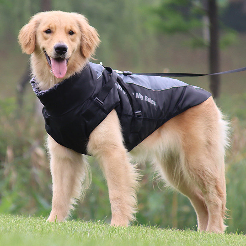 Reflective Dog Jacket with Harness - GlowPaw™-Grey-S-State of Style