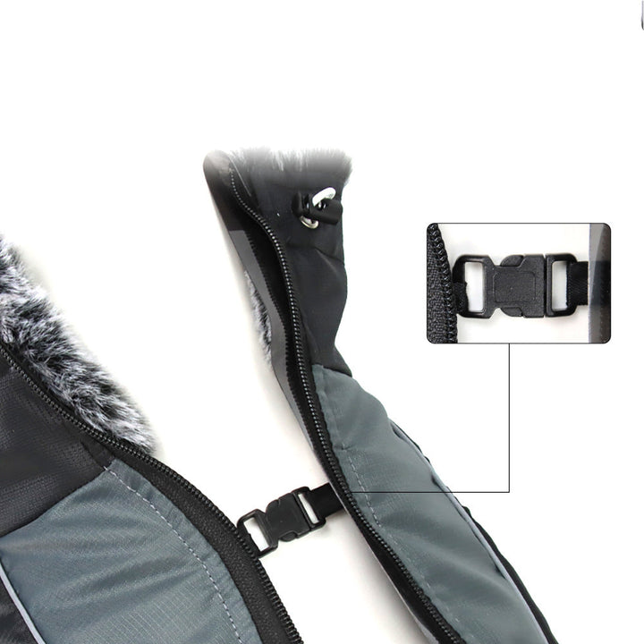 Reflective Dog Jacket with Harness - GlowPaw™-Grey-S-State of Style