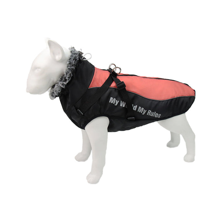 Reflective Dog Jacket with Harness - GlowPaw™-Orange-S-State of Style