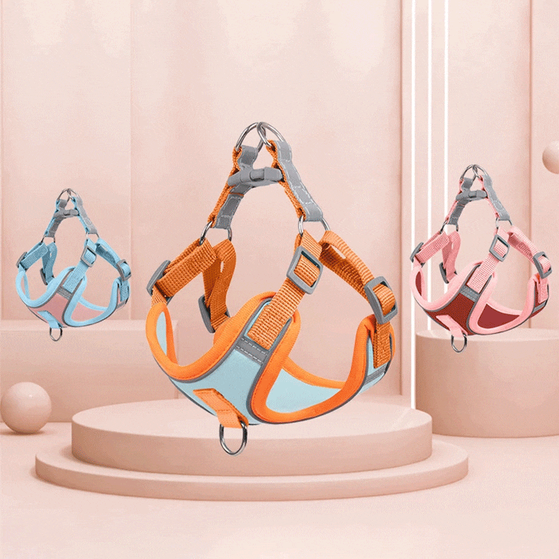Reflective Puppy Harness - BrightPaw-Blue-S-State of Style
