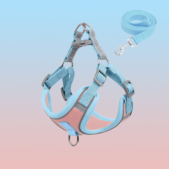 Reflective Puppy Harness - BrightPaw-Pink Set-S-State of Style