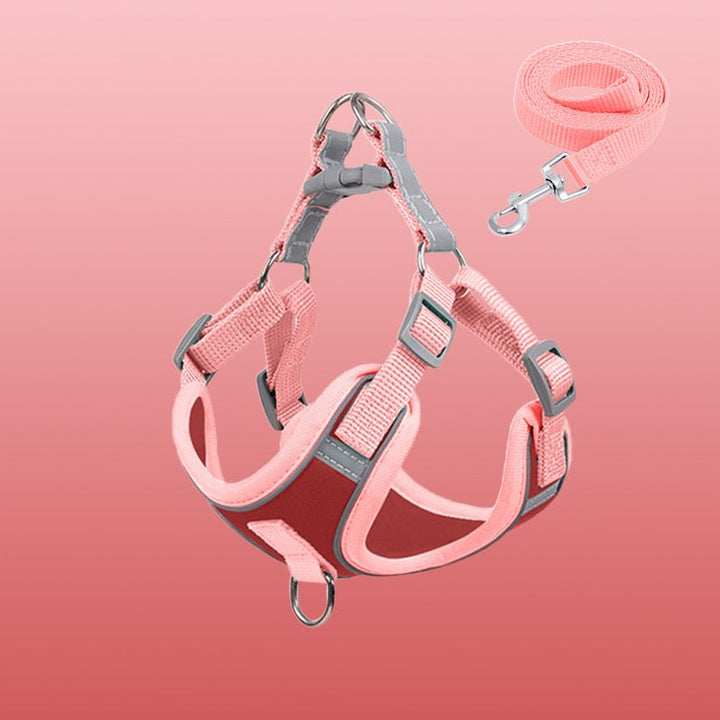 Reflective Puppy Harness - BrightPaw-Red Set-S-State of Style