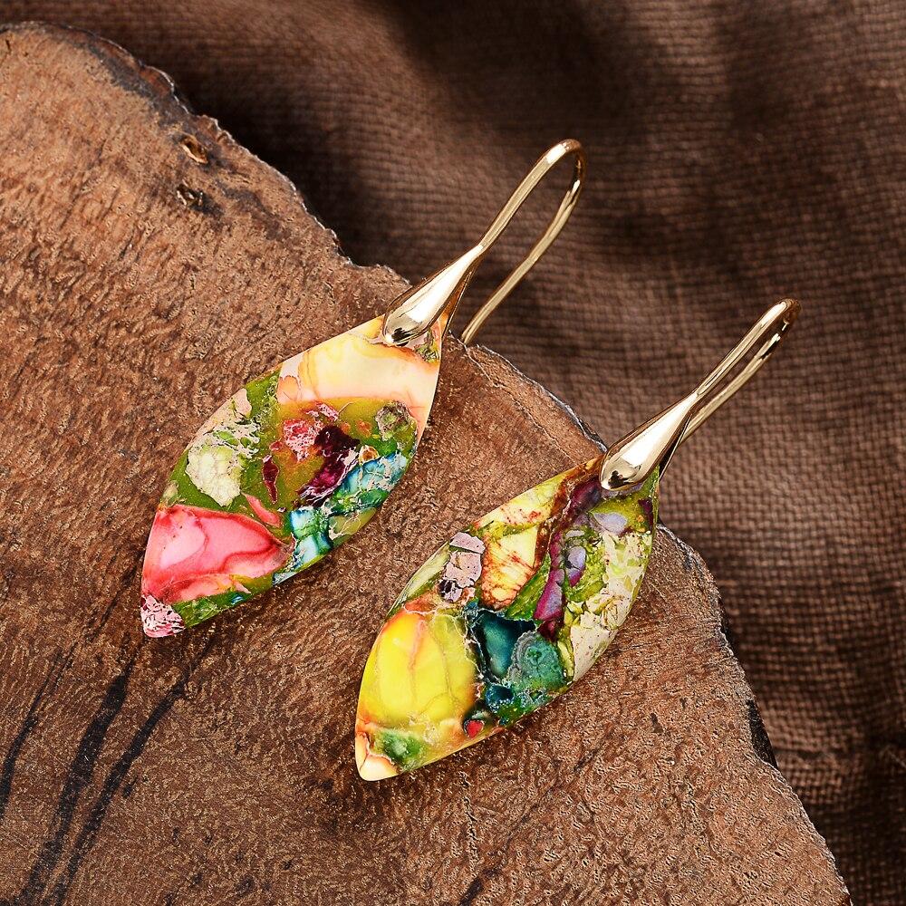 Regalite Drop Earrings - Amaris-Gold-State of Style