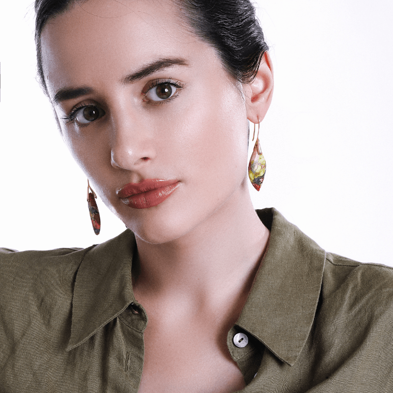 Regalite Drop Earrings - Amaris-Gold-State of Style
