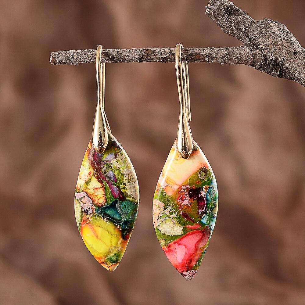 Regalite Drop Earrings - Amaris-Gold-State of Style