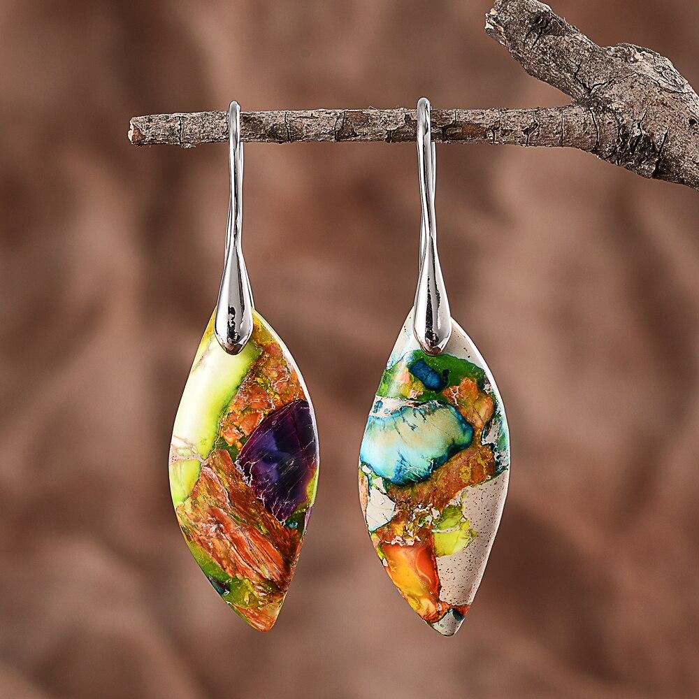 Regalite Drop Earrings - Amaris-Silver-State of Style