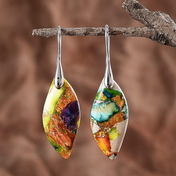 Regalite Drop Earrings - Amaris-Silver-State of Style