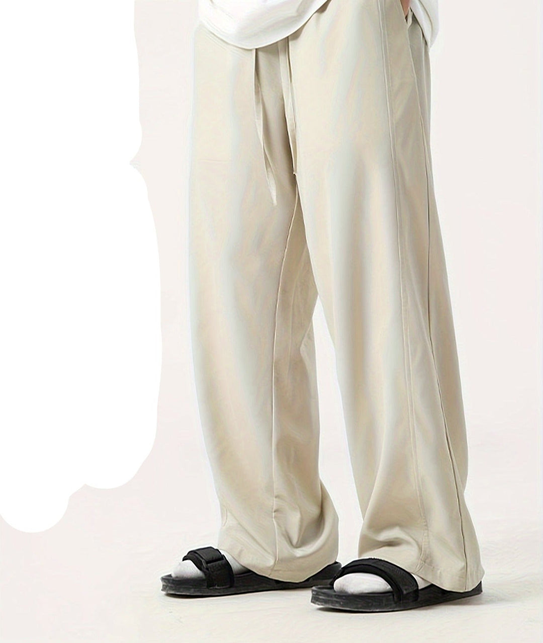 Relaxed Fit Men's Jogging Trousers - Tom-Beige-M-State of Style