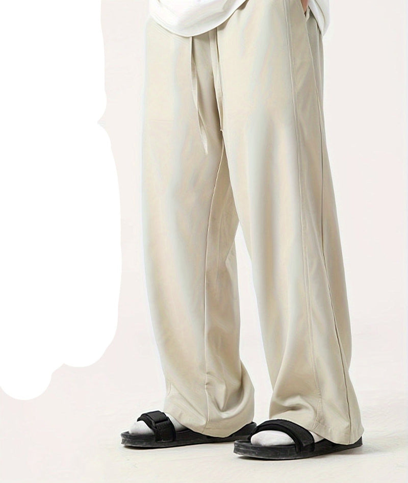 Relaxed Fit Men's Jogging Trousers - Tom-Beige-M-State of Style