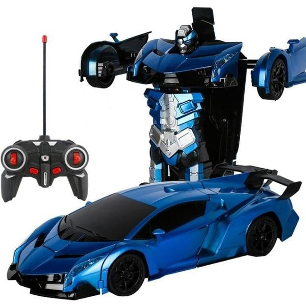 Remote-Controlled Transformer Car - VoltMorph-Blue-State of Style