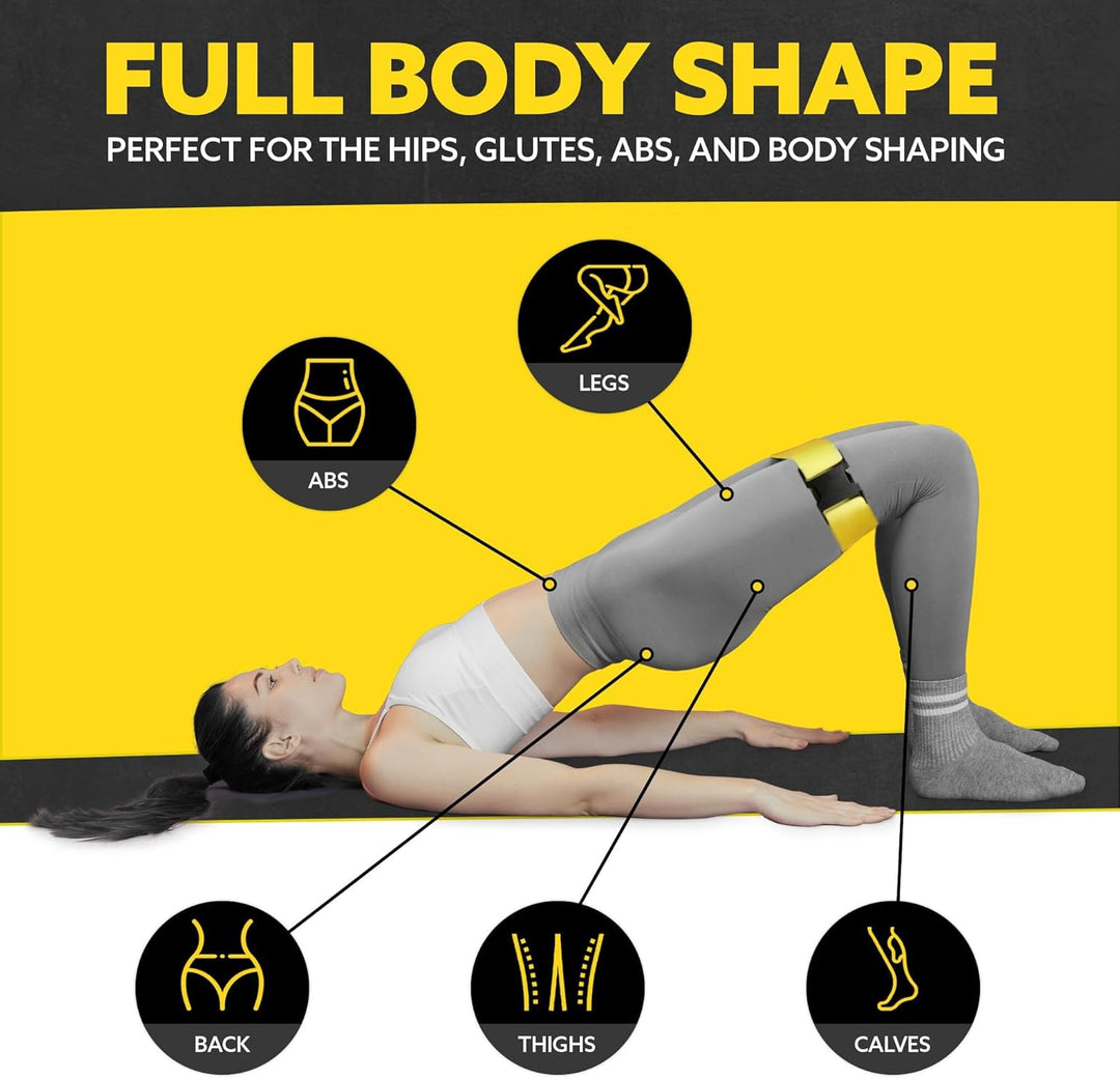 Resistance Bands for Exercises – Set of 5-Multicoloured with Buckle-State of Style