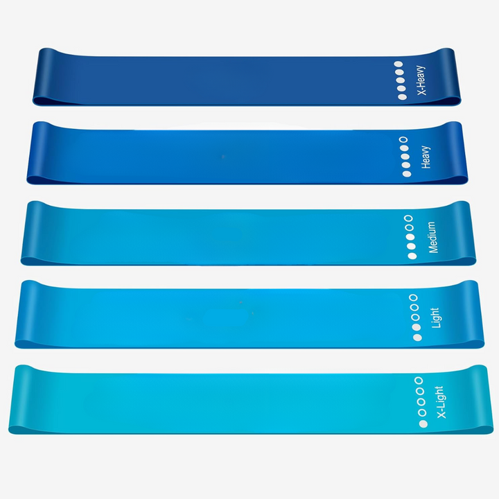 Resistance Bands Set – 5 Bands with Instructions and Storage Bag-Diverse Colours-State of Style