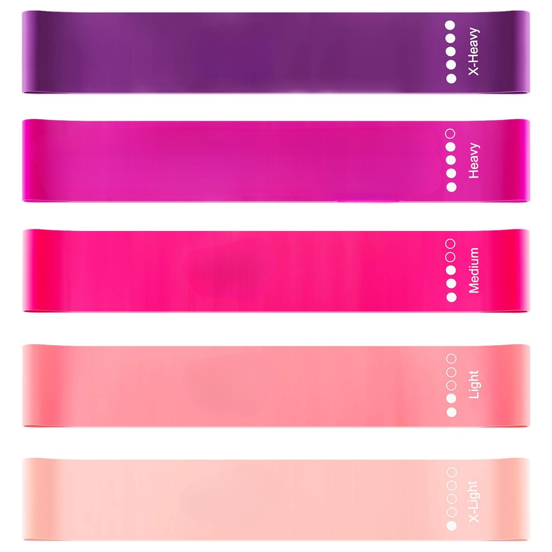 Resistance Bands Set – 5 Bands with Instructions and Storage Bag-Diverse Colours-State of Style