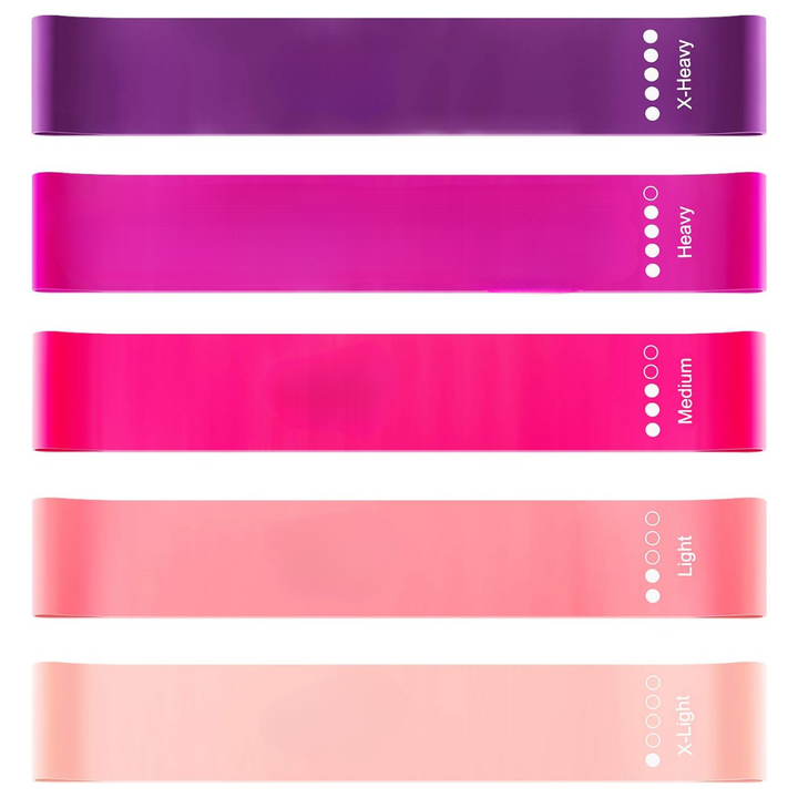 Resistance Bands Set – 5 Bands with Instructions and Storage Bag-Diverse Colours-State of Style