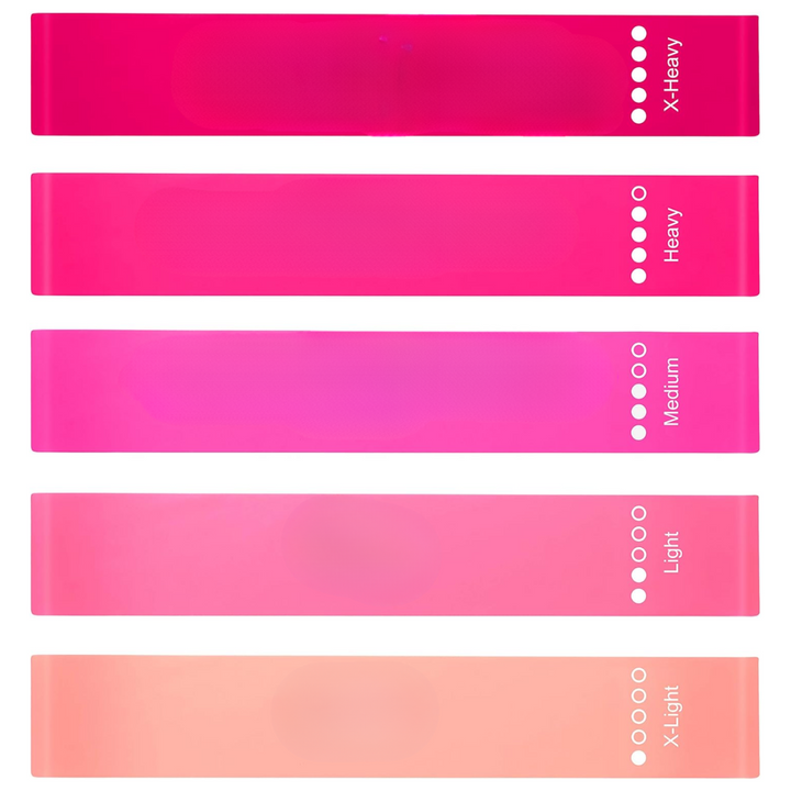 Resistance Bands Set – 5 Bands with Instructions and Storage Bag-Diverse Colours-State of Style