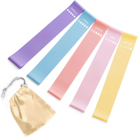 Resistance Bands Set – 5 Bands with Instructions and Storage Bag-Pastel-State of Style